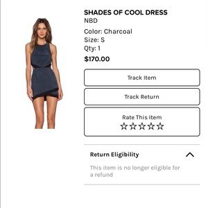 NBD navy cut out dress